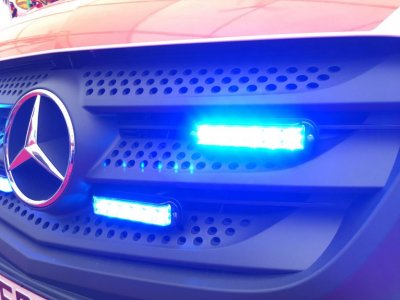 Mega-Flash Bullitt BX61 Blue LED Flashing Light
