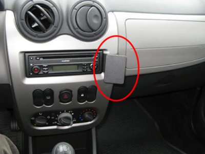 Mobile phone holder for Dacia Logan 2009-2013