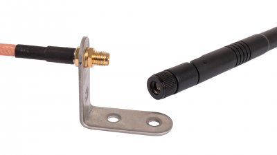 Digital antenna with extension cable for wireless rear view camera or monitor
