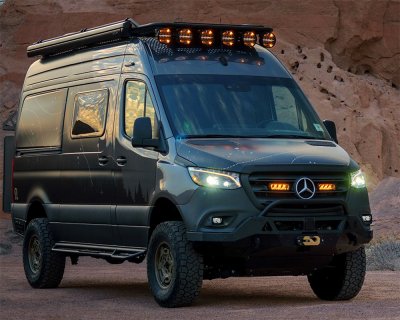 Fog Light Kit Lazer Carbon-2 Drive for Mercedes Sprinter from 2018-