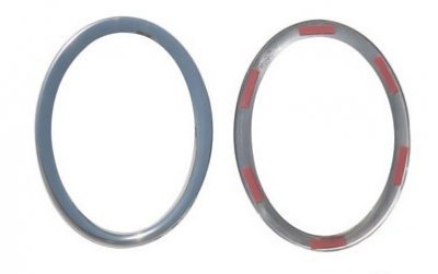 Stainless steel fog light rings for Renault Master 2011-