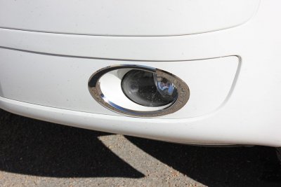 Stainless steel fog light rings for VW Transporter T5 2010-2015