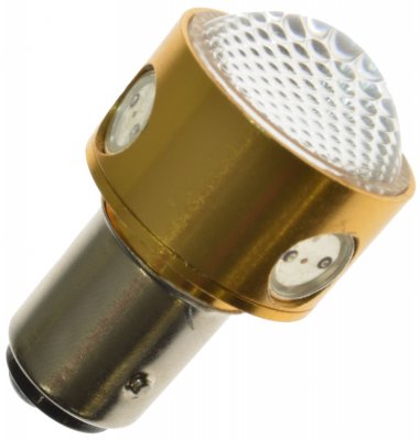 Diode lamp 12 V 4xhigh power. Red with base BAY15d