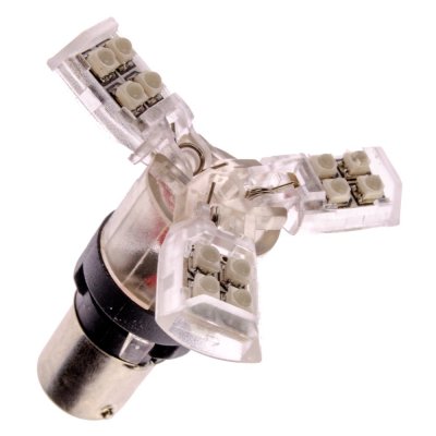 Diode lamp 12V 18xDiode 3-wing Red BA15s