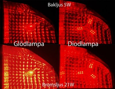 Diode lamp 12V 24xSMD 3-wing Red BAY15d