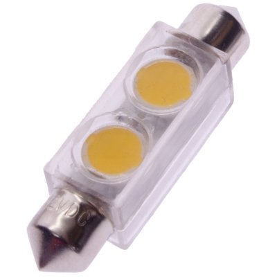 Diode lamp 12V 2xLED Warm White 42mm Festoon/spool lamp