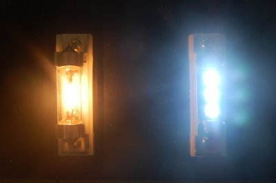 Diode bulb 12V 3xSMD Xenon white 39mm bulb