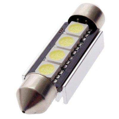 Diode lamp 12V 4xSMD Xenon white 42mm Festoon/flashlight