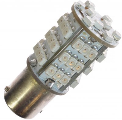 Diode lamp 12V 54xSMD Yellow/Orange BA15s