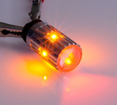 Diode lamp 12V 6xDiode Yellow/Orange PWY24W
