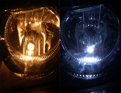 Diode lamp 12V with built-in STROBE flash light W5W