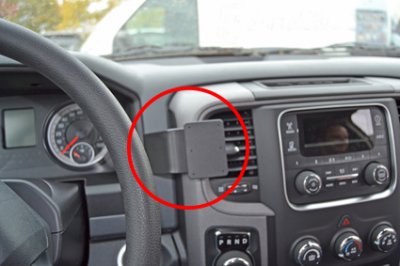Mobile phone holder Dodge Ram from model year 2013-2018