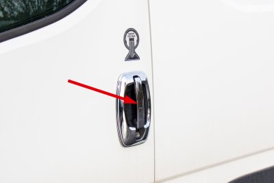 Stainless steel door handle narrow model for Iveco Daily 2014-