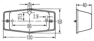 Position light "Double Burner" - BA15s