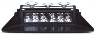 Mega-Flash FX Dash Mount - Blue light for placement inside the windshield