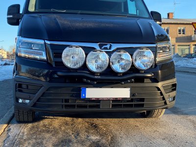 Extra light bracket for 4 extra lights in Aluminum for Volkswagen Crafter from 2017-