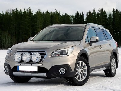 Extra light bracket in Aluminum for 3 extra lights for Subaru Outback 2015-