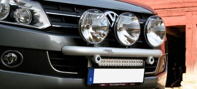 Extra light bracket in Aluminum for 3 extra lights for VW Amarok 2011-/2017-