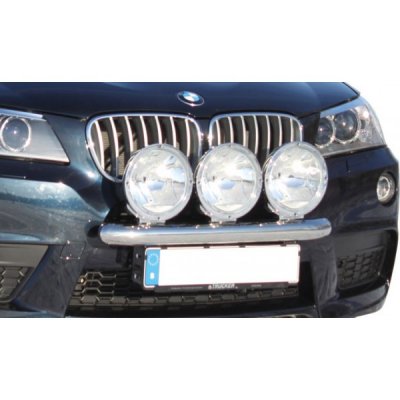 Stainless steel auxiliary light bracket for 3 auxiliary lights for BMW X3 F25 2010-2017