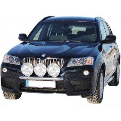 Stainless steel auxiliary light bracket for 3 auxiliary lights for BMW X3 F25 2010-2017