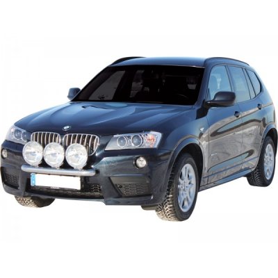 Stainless steel auxiliary light bracket for 3 auxiliary lights for BMW X3 F25 2010-2017