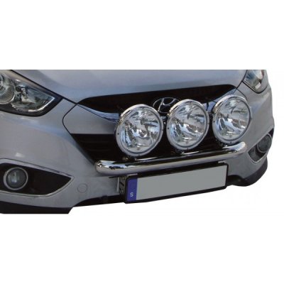 Stainless steel auxiliary light bracket for 3 auxiliary lights for Hyundai iX35 2010-2015