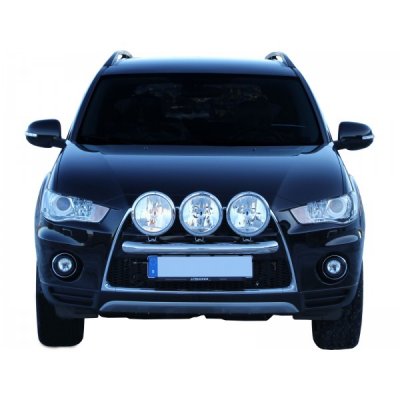 Stainless steel auxiliary light bracket for 3 auxiliary lights for Mitsubishi Outlander 2010-2012