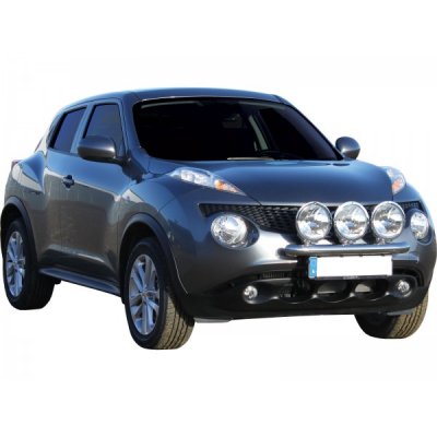 Stainless steel auxiliary light bracket for 3 auxiliary lights for Nissan Juke 2010-/2014-