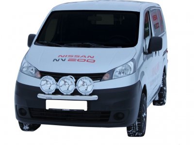 Stainless steel auxiliary light bracket for 3 auxiliary lights for Nissan NV200 from 2010-