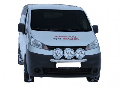 Stainless steel auxiliary light bracket for 3 auxiliary lights for Nissan NV200 from 2010-