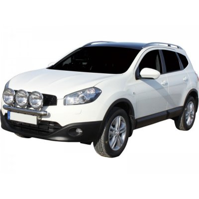 Stainless steel auxiliary light bracket for 3 auxiliary lights for Nissan Qashqai 2010-2013