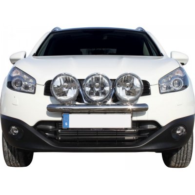 Stainless steel auxiliary light bracket for 3 auxiliary lights for Nissan Qashqai 2010-2013