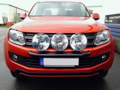 Extra light bracket in stainless steel with black powder coating for Volkswagen Amarok 2011-