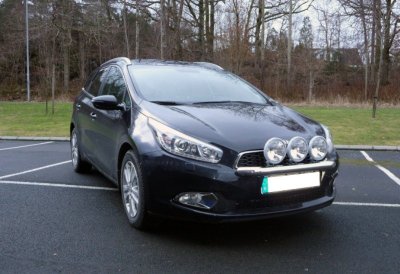 Stainless steel extra light bracket for Kia Ceed 2012-
