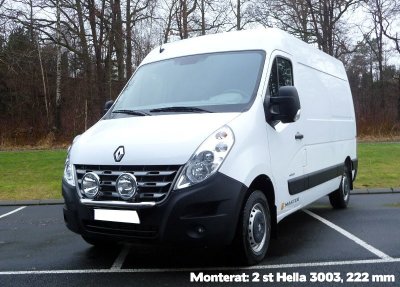 Stainless steel extra light bracket for Opel Movano 2011-