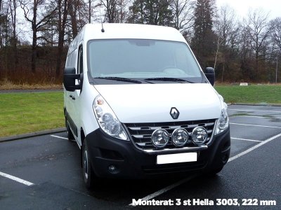 Stainless steel extra light bracket for Renault Master 2011-