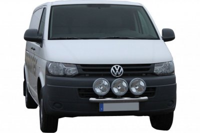 Extra light bracket in polished stainless steel for Volkswagen Transporter T5 from 2010-2015