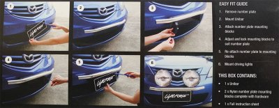 Extra light bracket Unibar for 3 extra lights (max 170 mm)