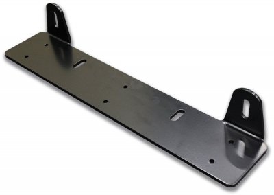 Extra light holder in black lacquered aluminum for 2 extra lights (max 240 mm)