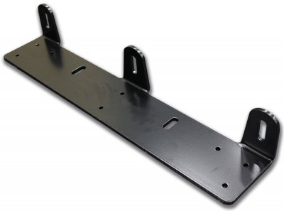 Extra light holder in black painted steel for 3 extra lights (max 225 mm)