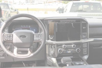 Mobile phone holder for Ford F-150 Lightning XL and XLT from 2021-