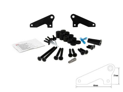 Universal bracket for roof mounting of LED ramp - For cars with roof rails
