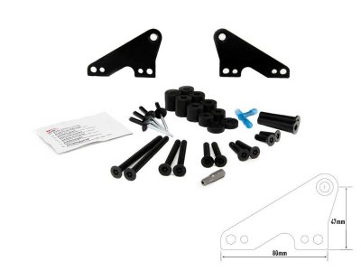 Universal bracket for roof mounting of LED ramp - For cars with roof rails