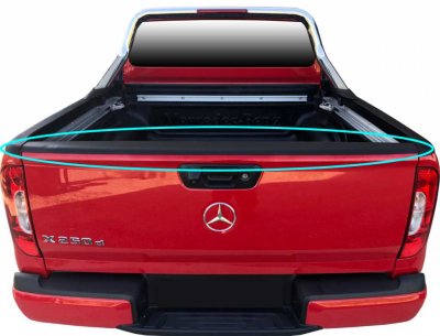 Anti-roll protection for the tailgate of the Mercedes-Benz X-Class 2017-