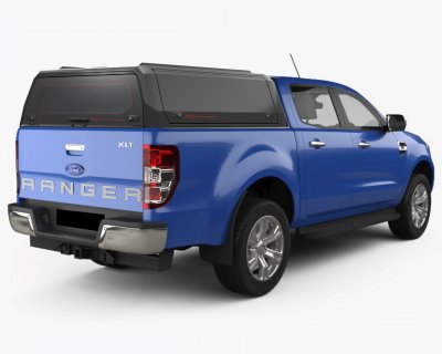 Hardtop canopy Ford Ranger Double Cab from 2012-2023