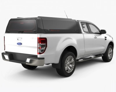Hardtop canopy Ford Ranger Super Cab from 2012-2023
