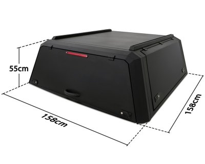 Isuzu D-Max hardtop canopy from 2020- | Dimensions