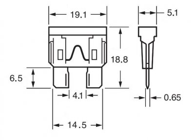 Flat fuse ATO - 30A - Green (5 pcs)