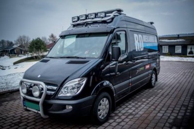 Aluminum front roof bar for Mercedes-Benz Sprinter H2 2006-
