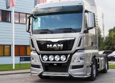 Stainless steel bull bar "City" - MAN TGX 2013-